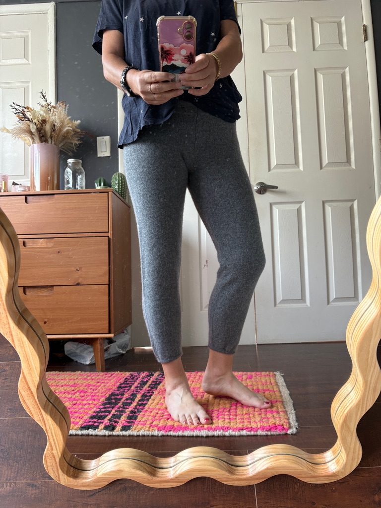 Nakedcashmere Heather Gray Cashmere Pants Joggers